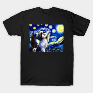Imperial Impressions Shih Tzu Dog Starry Night Extravaganza T-Shirt